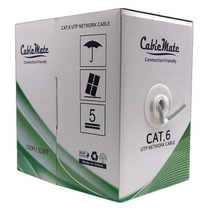 케이블메이트 CAT.6 UTP 기가 제작용 박스형 랜케이블 CM1171