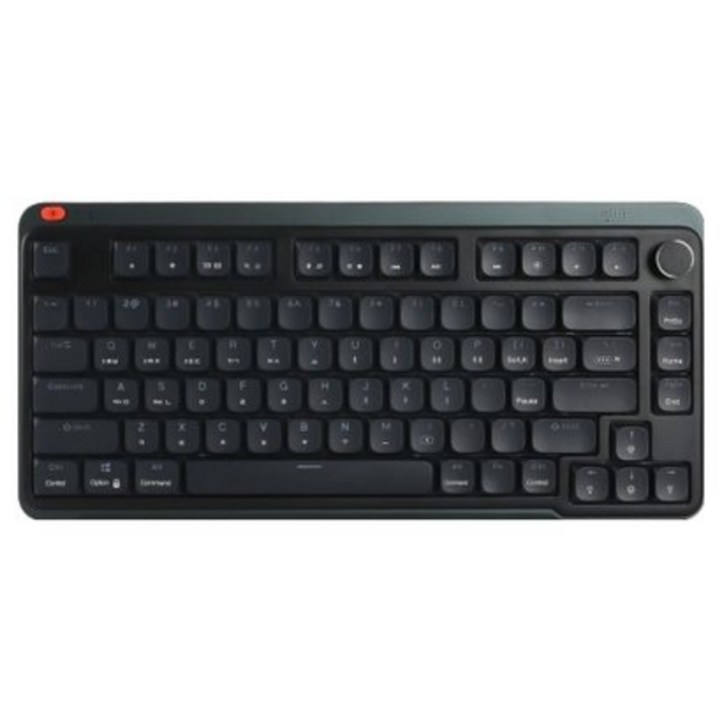 지클릭커 카일 로우프로파일 풀윤활 유무선 기계식 블루투스 텐키리스 키보드, 블랙, SPK80, 제조사축