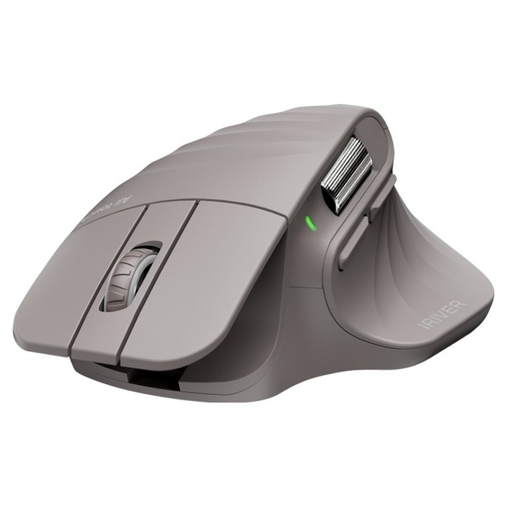 아이리버 Air Lift 50 충전식 멀티페어링 세미 버티컬 블루투스 무소음 무선 마우스, 그레이, 단일상품
