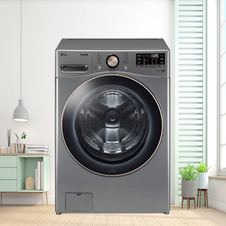 으뜸효율 대상 LG전자 트롬 24KG 드럼세탁기 F24VDLP 1등급 실버 방문설치 빠른배송