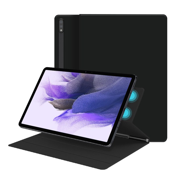 제이로드 폴리오 마그네틱 펜슬 수납 태블릿 케이스, 블랙