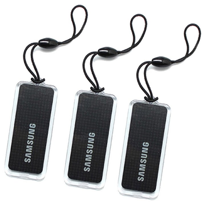 삼성SDS 도어락용 휴대폰걸이형 키 블랙, 단일 상품, 3개입
