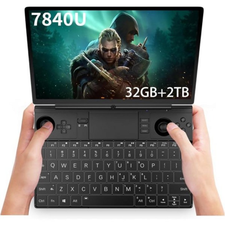 GPD 윈 맥스 2 2023 AMD 라이젠 7 7840U32GB2TB 10.1인치 미니 핸드헬드 11 PC 비디오 게임기 게임 플레이저 1920X1200 터치스크린 노트북 태블릿
