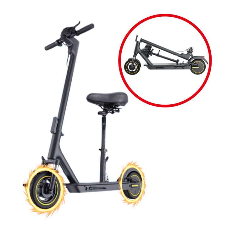 스위프업 고성능 전동 킥보드 접이식 휴대용 전기 퀵보드 성인 두발 앉아서타는 안장, L. S9 MAX 42V 하이엔드 시트형 85km, 1개