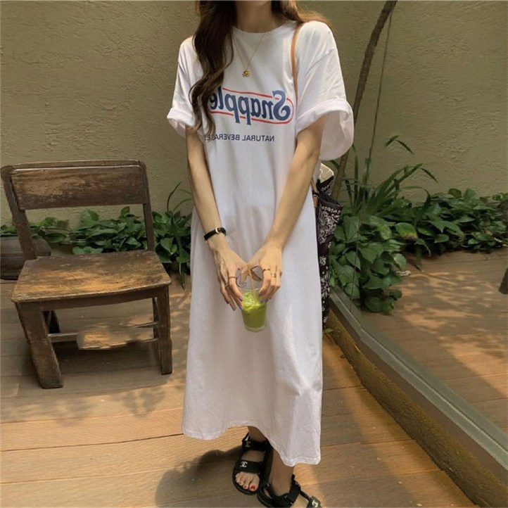 스냅래터 여성 반팔 롱 원피스 루즈핏 팔색조패션 파세토 스냅래터 여성 반팔 롱 원피스 루즈핏 팔색조패션 파세토