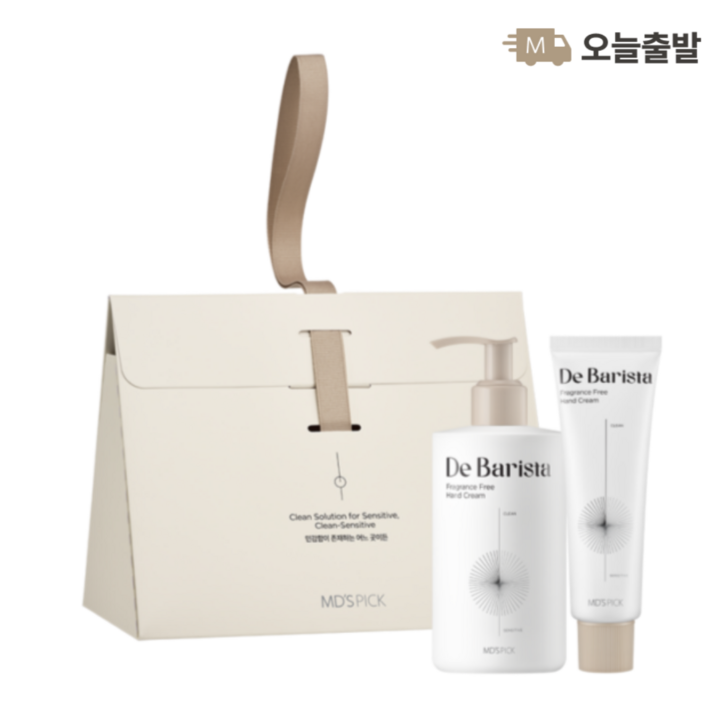 엠디스픽 드 바리스타 고보습 무향 핸드크림 300g50g 선물세트, 1개 엠디스픽 드 바리스타 고보습 무향 핸드크림 300g50g 선물세트, 1개