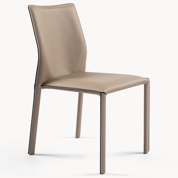 하조이 이탈리아식 안장가죽 식탁의자 커피의자 방수 2pcs, 2개, 샌디 그레이