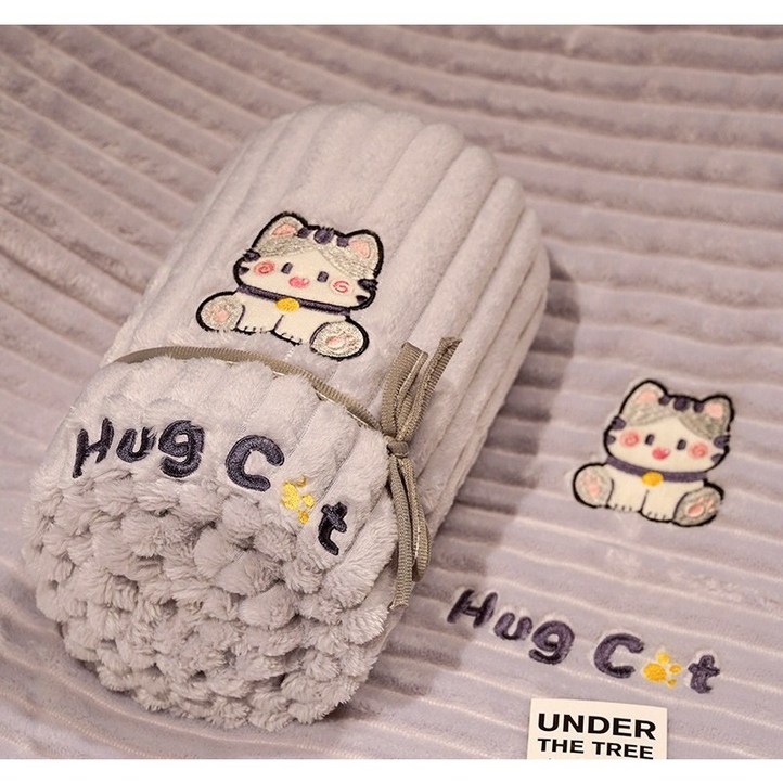 허그캣 극세사 담요