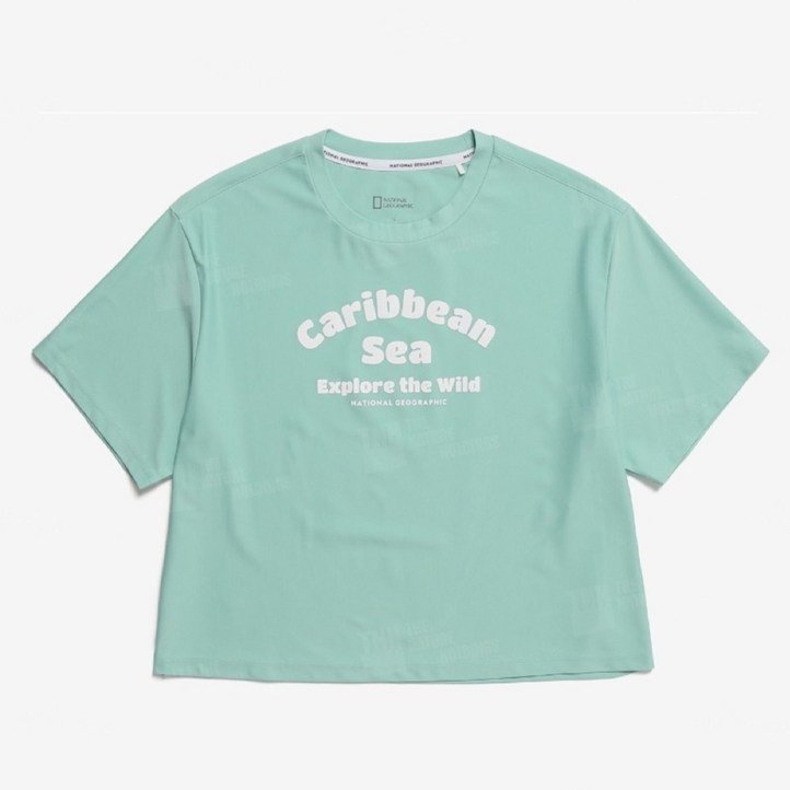 내셔널지오그래픽 cx 반팔 티셔츠 여성 컨셉그래픽 크롭 워터 반팔티 N232WRG470 남성 남자 편안한 티