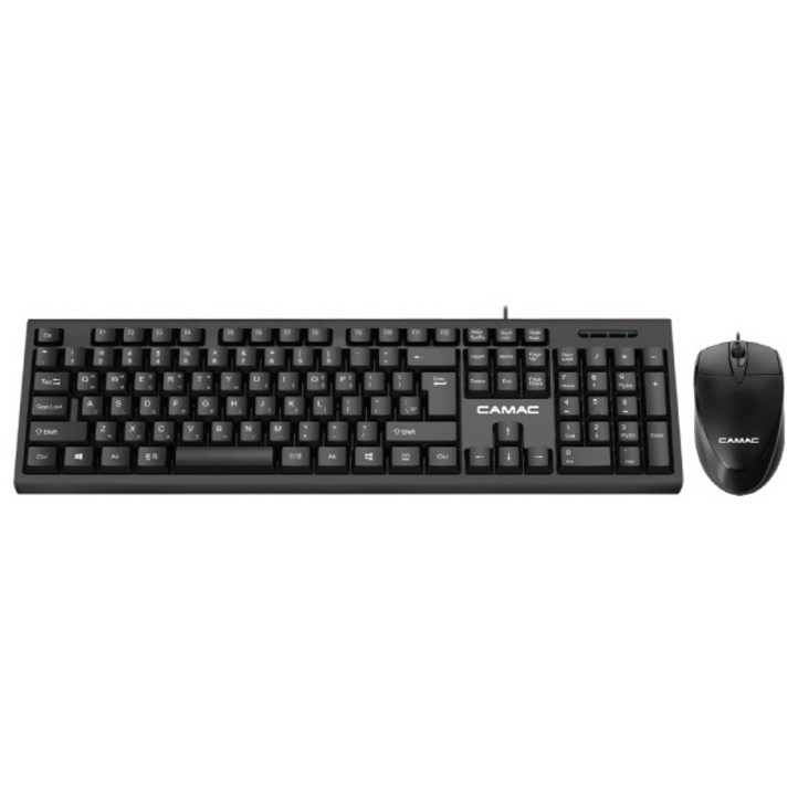 (CAMAC) 유선 데스크탑세트, CMK-200(블랙) (키보드USB/마우스USB)