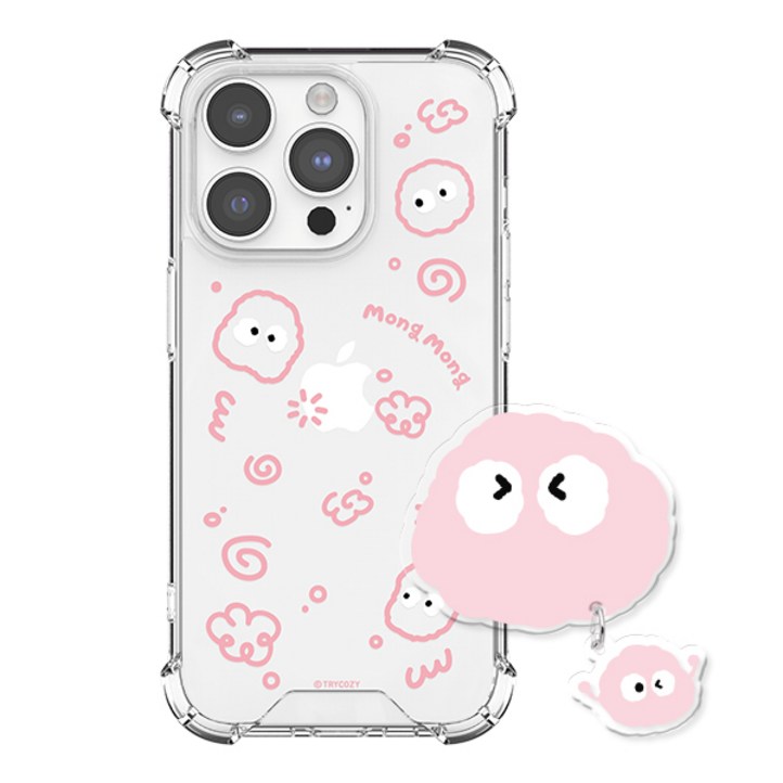 몽몽 두들 젤하드 갤럭시 아이폰 휴대폰 케이스아크릴톡 세트