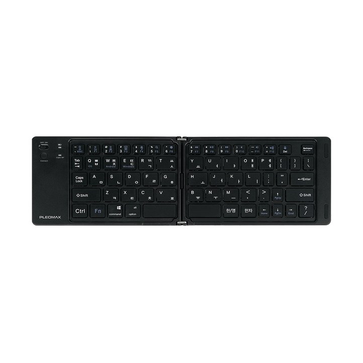 인쇄상품플레오맥스 블루투스키보드블루투스5.0접이식 블랙색상