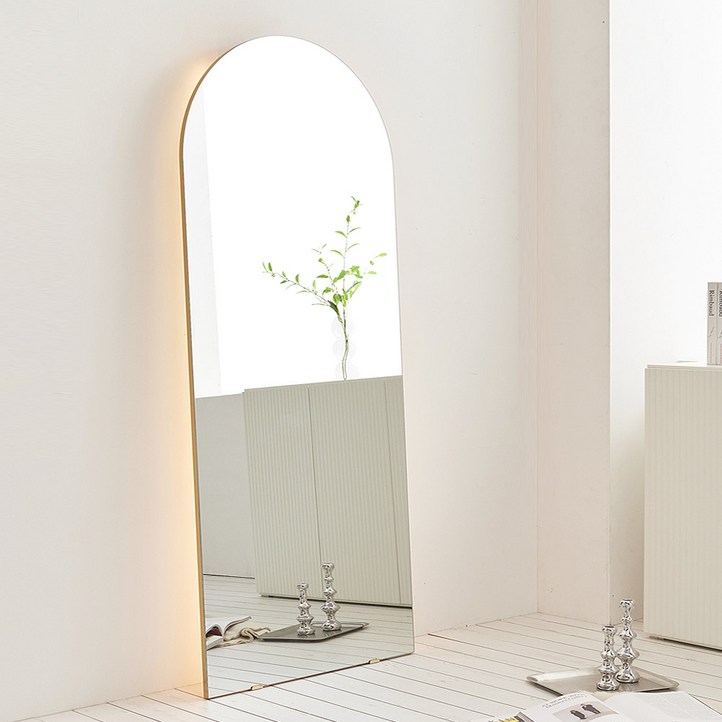 스칸디무드 스텔라 골드 아치형 전신거울 700X1800, 골드