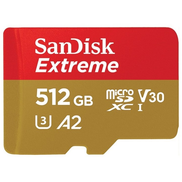 샌디스크코리아 공식인증정품    마이크로 SD카드 SDXC Extreme 익스트림 QXAV 512GB
