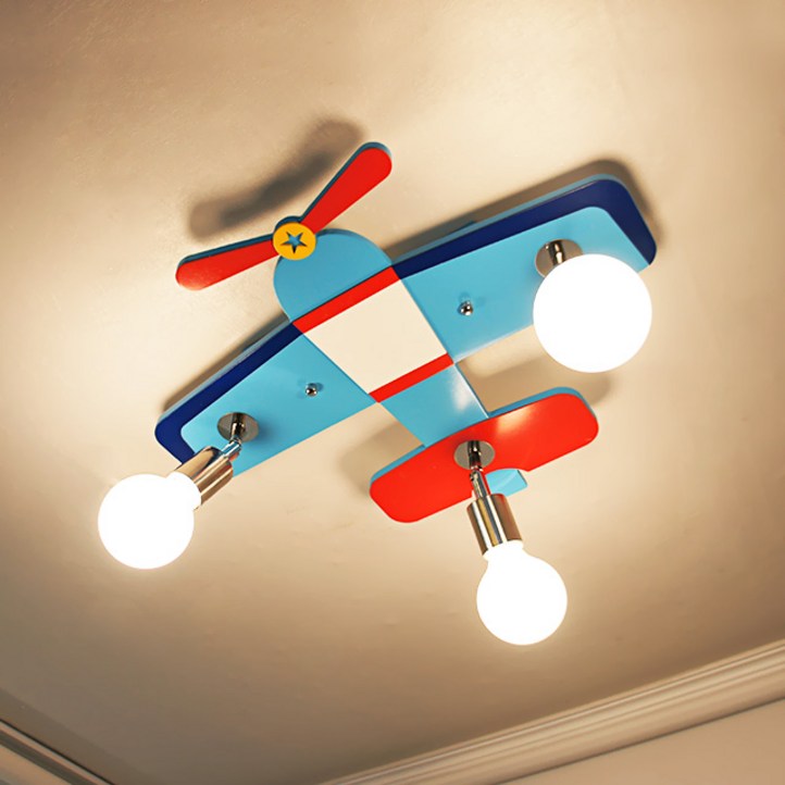 블루스타 3등 비행기 아이방등 전구포함