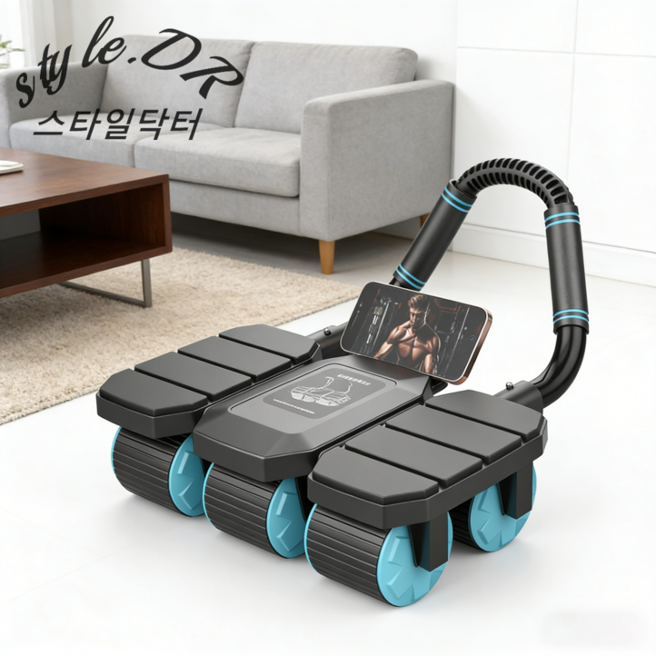 스타일닥터 AB슬라이드 무소음 대호 롤아웃 복근운동기구 6바퀴 시티스포츠