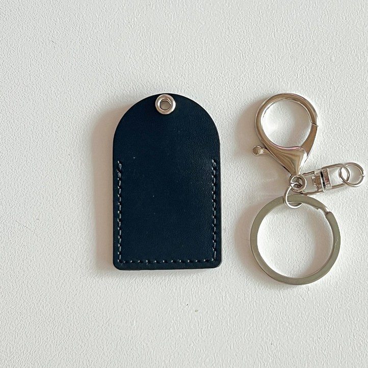 2.2cm x 4.5cm 가죽 아파트 도어락 카드키 케이스, 블랙 2.2x4.5, 1개