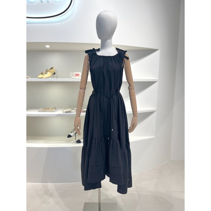 듀엘 셔링 포인트 민소매 벨티드 원피스 L253MSE009 431634