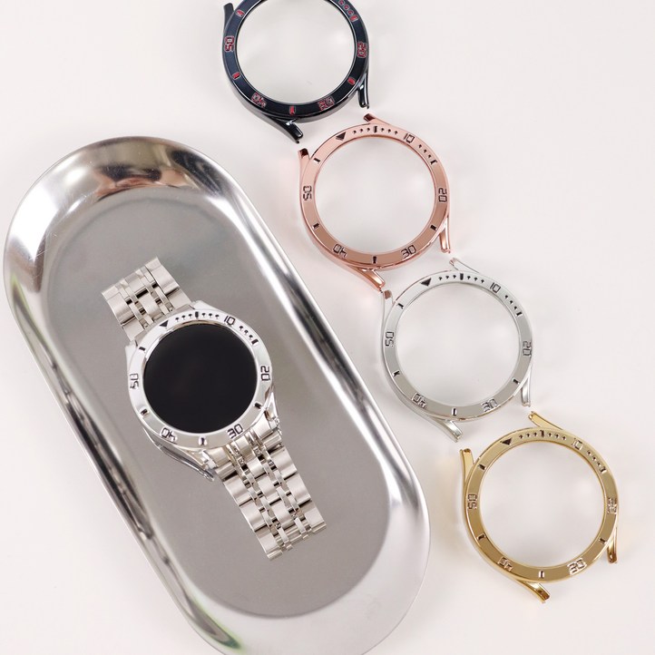 오르몽트 갤럭시워치5 4 40mm 44mm 프로 45mm PC 베젤 커버 초경량 하프커버