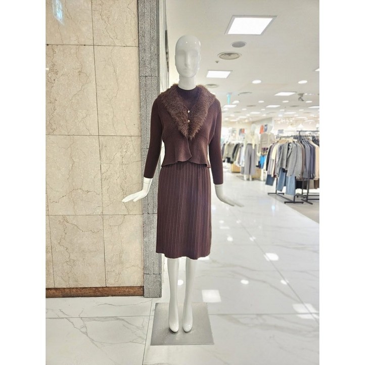 밸리걸 카라퍼 니트조끼 세트 원피스 127450