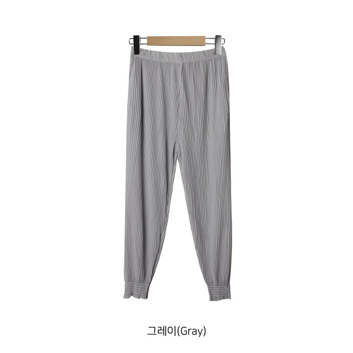 스모크 주름 플리츠 바지