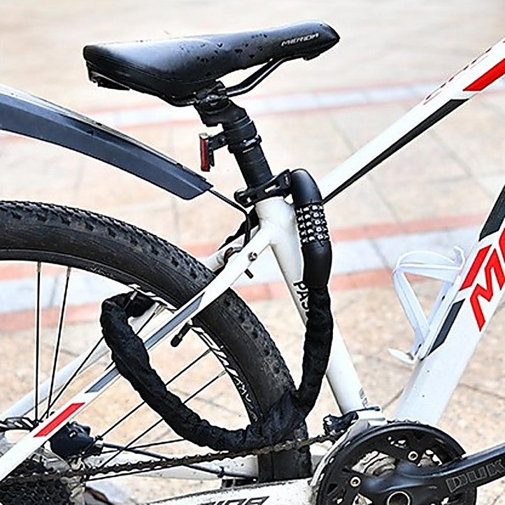 803랩 도난 방지 자전거 자물쇠, 블랙, 1개