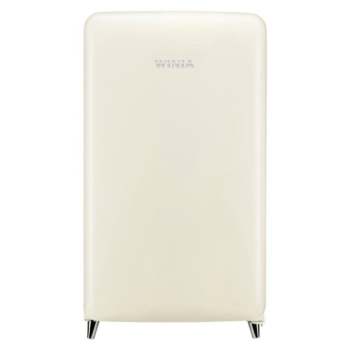 위니아 인증점 레트로 소형 미니냉장고 118L 칵테일 크림 사무실 원룸 ERT118CC 전국무료배송