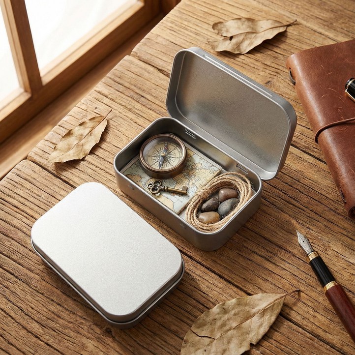 아이스토어 틴케이스 미니 사각 소품정리함