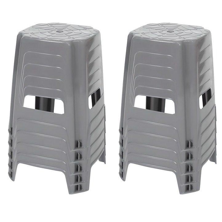 지오리빙 플라스틱 사각의자 10개 간이 야외 포장마차 편의점