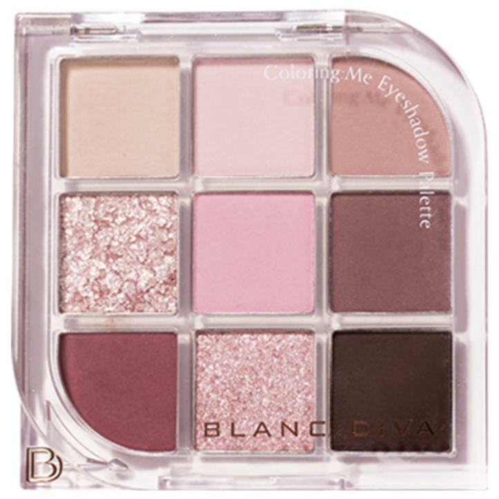 블랑디바 컬러링미 아이섀도우 팔레트 9구, 1개, 피오니센티드