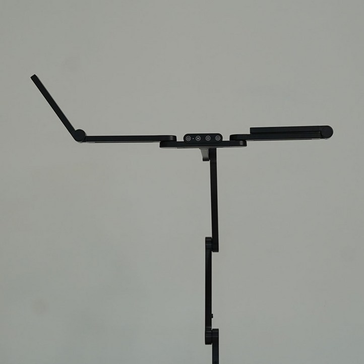 룩스베러 STDL04 스탠드 삼성 시력보호 와이드 책상스탠드 공부등 독서등 조명, 블랙클램프리모컨