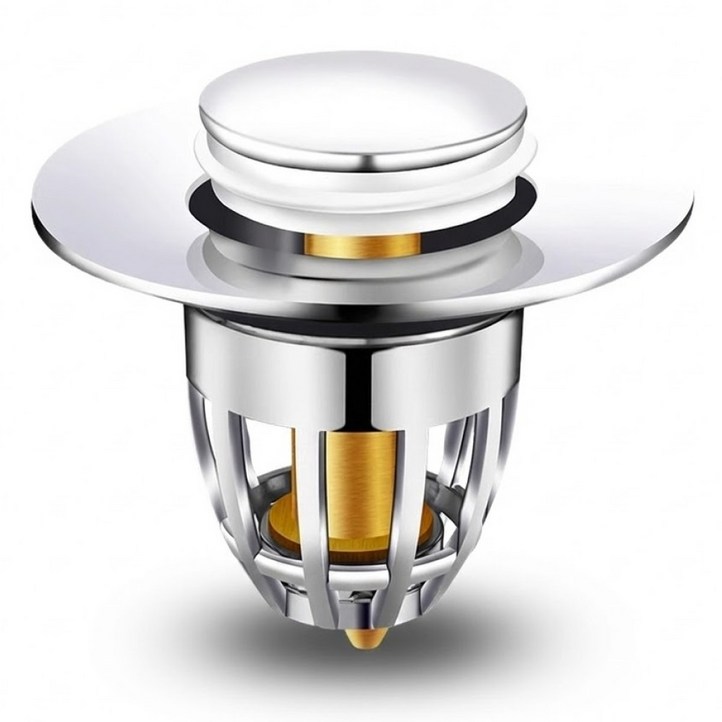 HwaDon 고밀도 황동 세면대 트랩 물마개