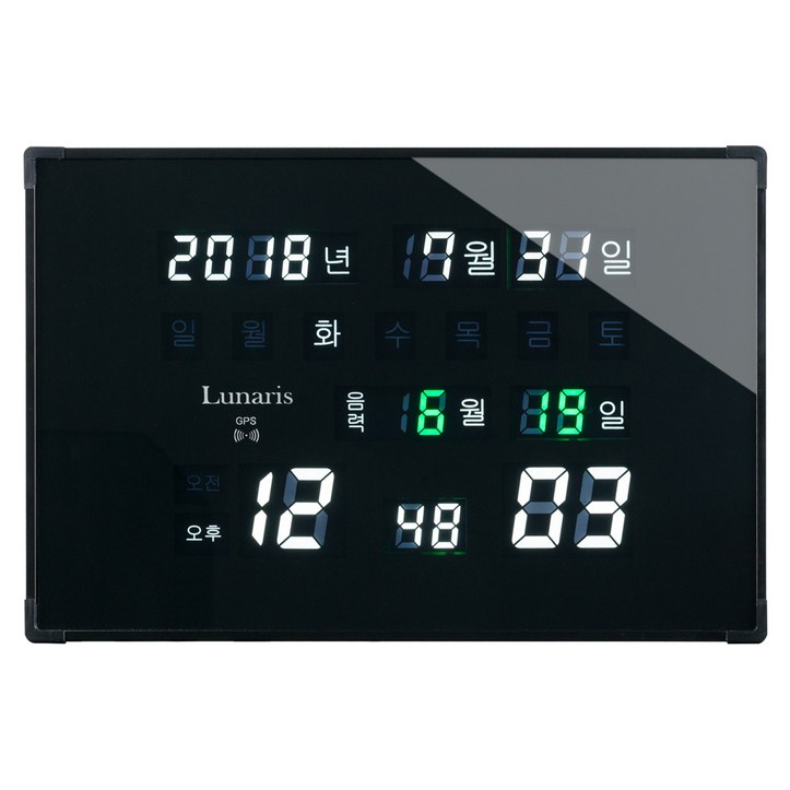 루나리스 GPS 수신 LED 디지털 전자 벽시계 중 루나리스 GPS 수신 LED 디지털 전자 벽시계 중