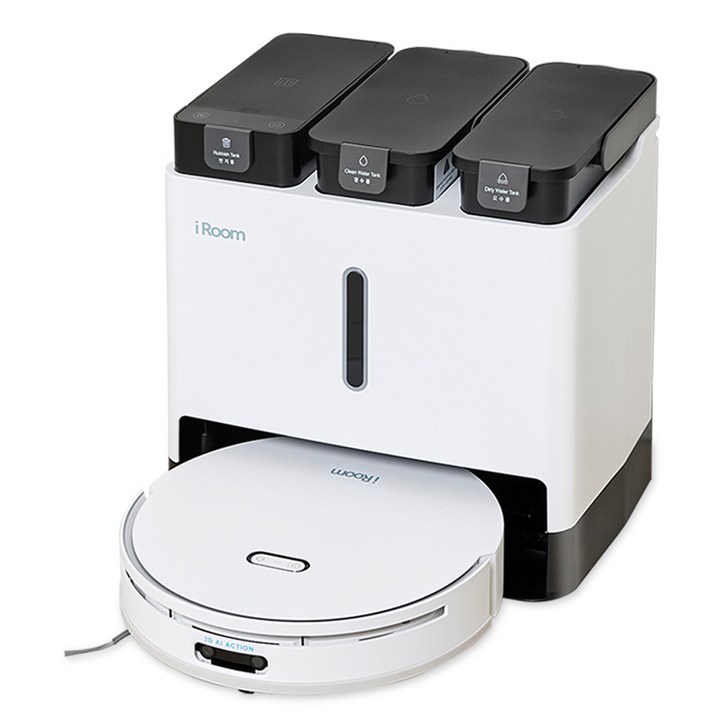 iRoom 로봇청소기 옵티머스 M10 흡입걸레, M10, 화이트