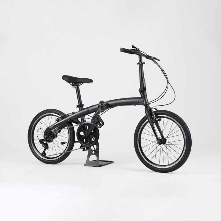 서브루나 200V 미니벨로 접이식 자전거 50.8cm 7단 반조립, 티타늄그레이 6988056270