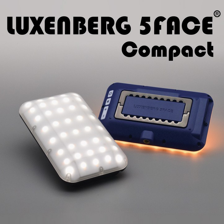룩센버그 5 FACE LED 캠핑 랜턴 충전식 배터리 감성 램프 조명 렌턴, 1개 6680678102