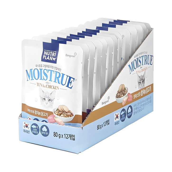 동원뉴트리플랜 고양이 모이스트루 습식 간식
