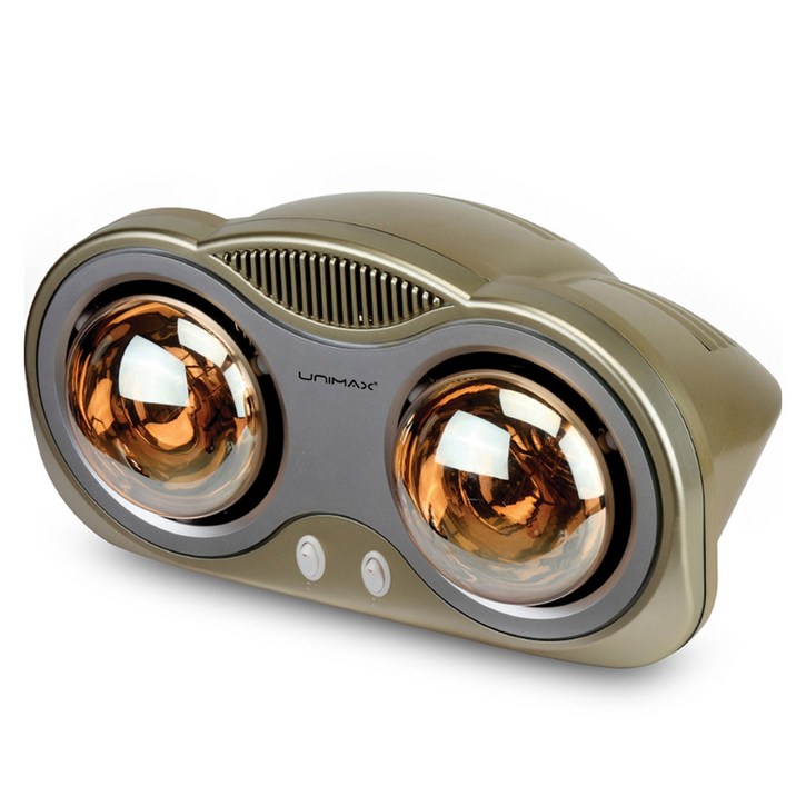 유니맥스 욕실용 골드램프 전기히터 2구