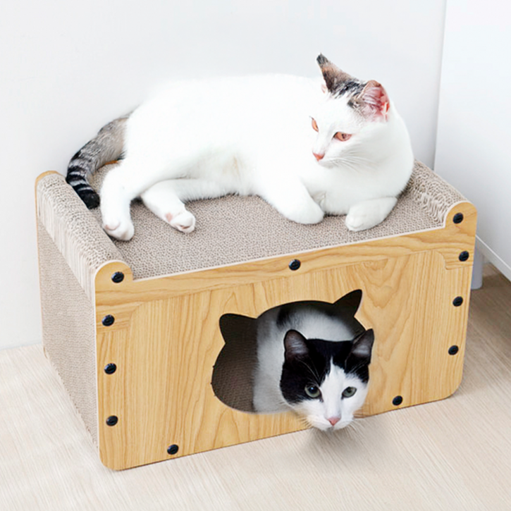 코멧 펫 고양이 스크래쳐 하우스형 코멧 펫 고양이 스크래쳐 하우스형