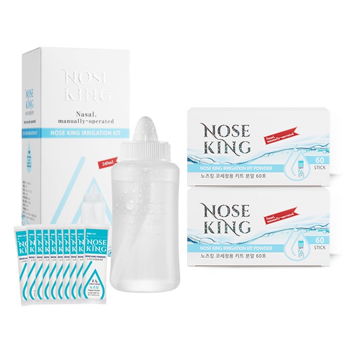 노즈킹 코세척기  코세척 분말 10p  분말 120p 세트, 1세트
