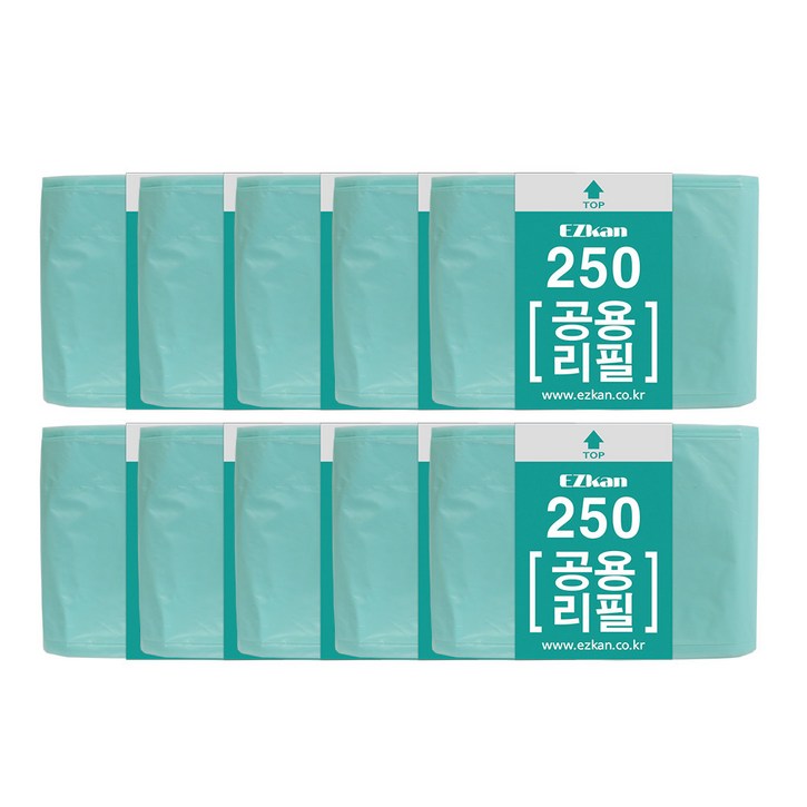 이지캔 공용리필 비닐봉지 250 16L/20L, 10개