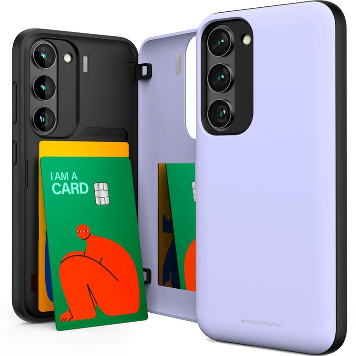 구스페리 파스텔 카드 미러 도어 범퍼 휴대폰 케이스 20230604