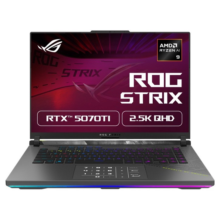 에이수스 2025 ROG 스트릭스 G16 라이젠9 라이젠 9000 시리즈 지포스 RTX 5070 Ti