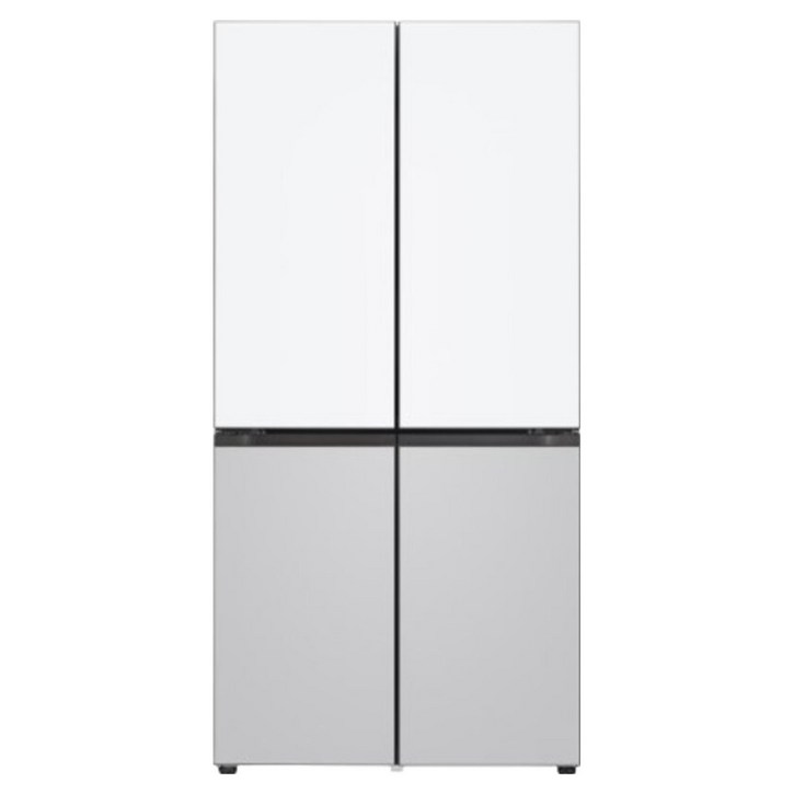 [10% 환급가전] [색상선택형] LG전자 오브제컬렉션 609L 4도어 냉장고 메탈 디오스 AI 상냉장 하냉동 방문설치