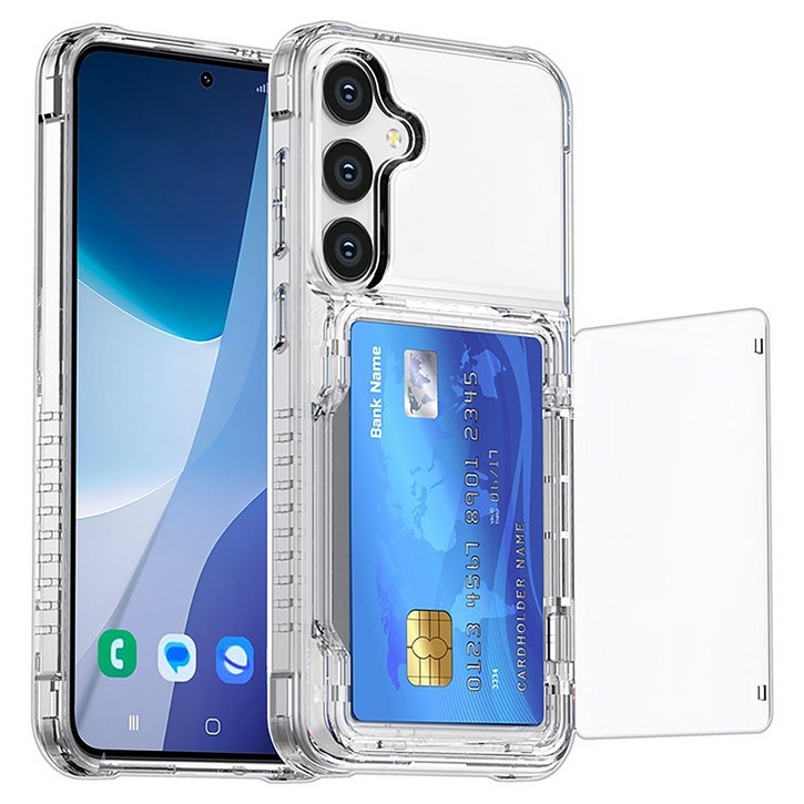 모나프리 클리어 도어 카드 수납 휴대폰 케이스