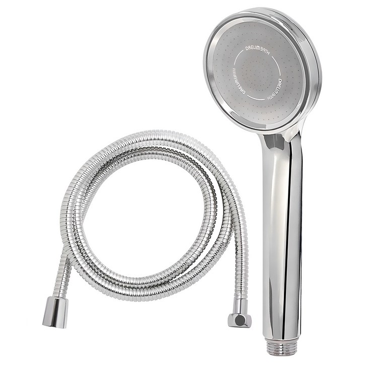 대림바스 1기능 수압상승 샤워헤드 + 메탈호스 2m 세트