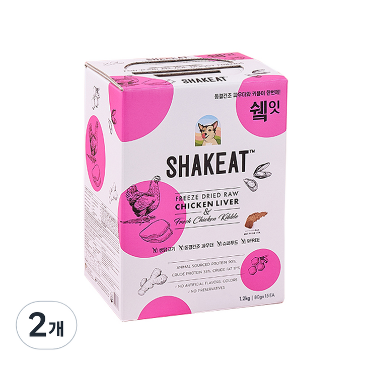 쉨잇 생후 3개월 이상 파우치 박스 강아지 건식사료 15p, 닭, 80g, 2개 쉨잇 생후 3개월 이상 파우치 박스 강아지 건식사료 15p, 닭, 80g, 2개
