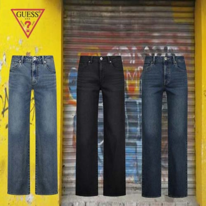 한국정품 게스 GUESS 청바지 남자 세미와이드