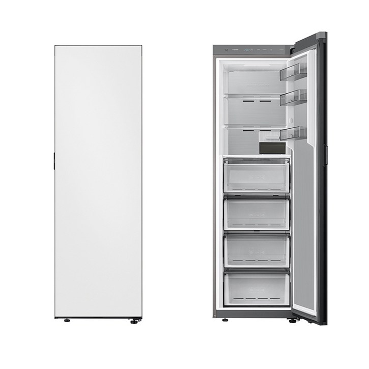삼성 비스포크 냉동고 1도어 키친핏 347L (우힌지) RZ34C7955AP(메탈)