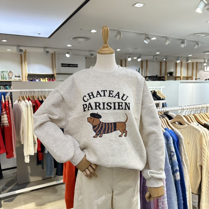 [AK플라자] [에잇컨셉] 피카소 기모 맨투맨 C25K7FTS095